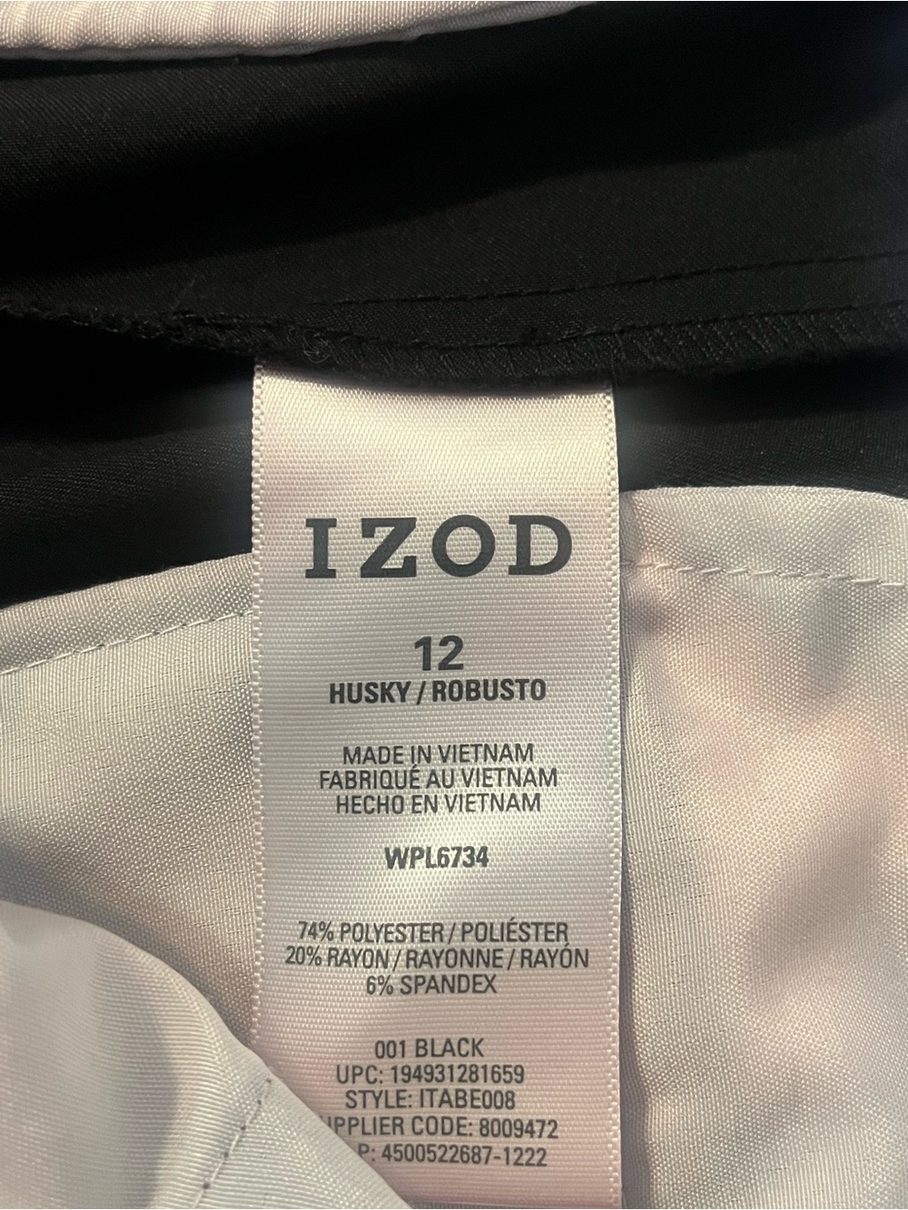Boys Izod 12 husky dress pants - Picture 4 of 4